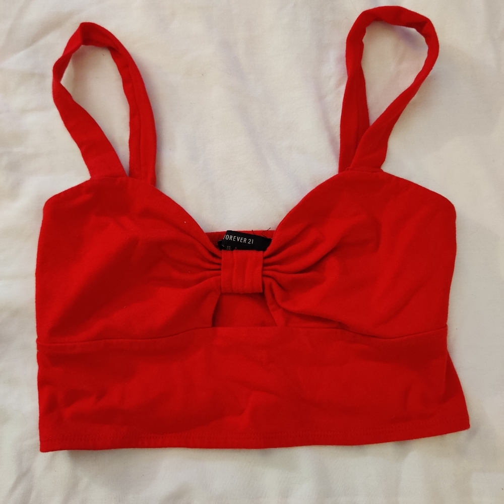 Red peekaboo Bralette